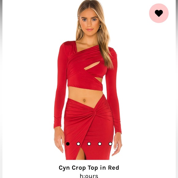 NEW WITH TAGS: Revolve h:ours Red Skirt and Top Matching Set (Size Small) - Picture 1 of 7